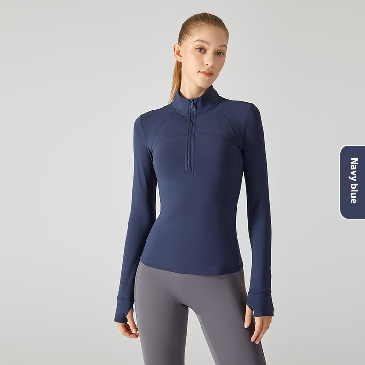 Fleece-lined Yoga Clothing Top Long Sleeve Fitness Limorista