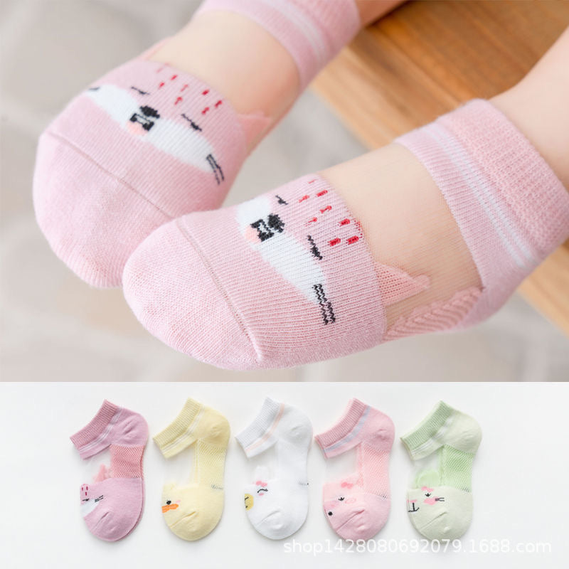 Baby Short Socks Thin Mesh Silk Room Socks Limorista