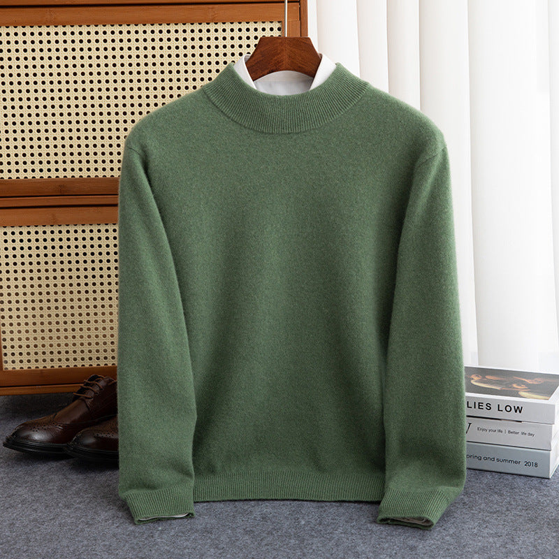Half-collar Wool Sweater Male Limorista