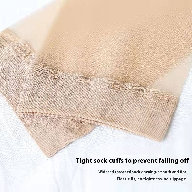 Thin Spring And Summer Anti-hook Crystal Socks Ultra-thin Wear-resistant Durable Meat Limorista