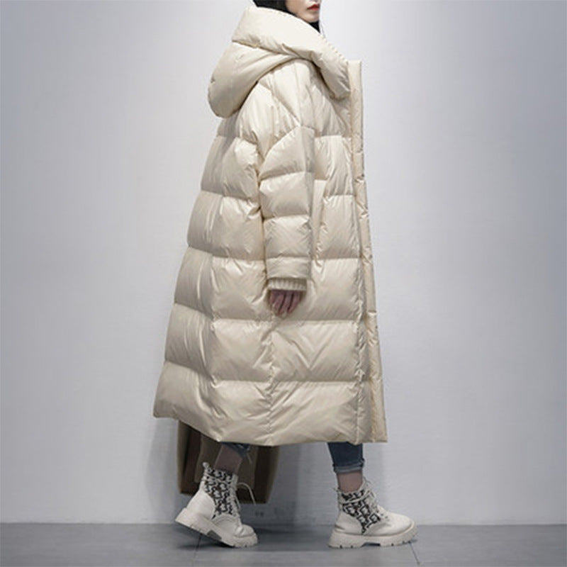 Winter Fleece-lined Thickened 90 White Duck Down Jacket Limorista