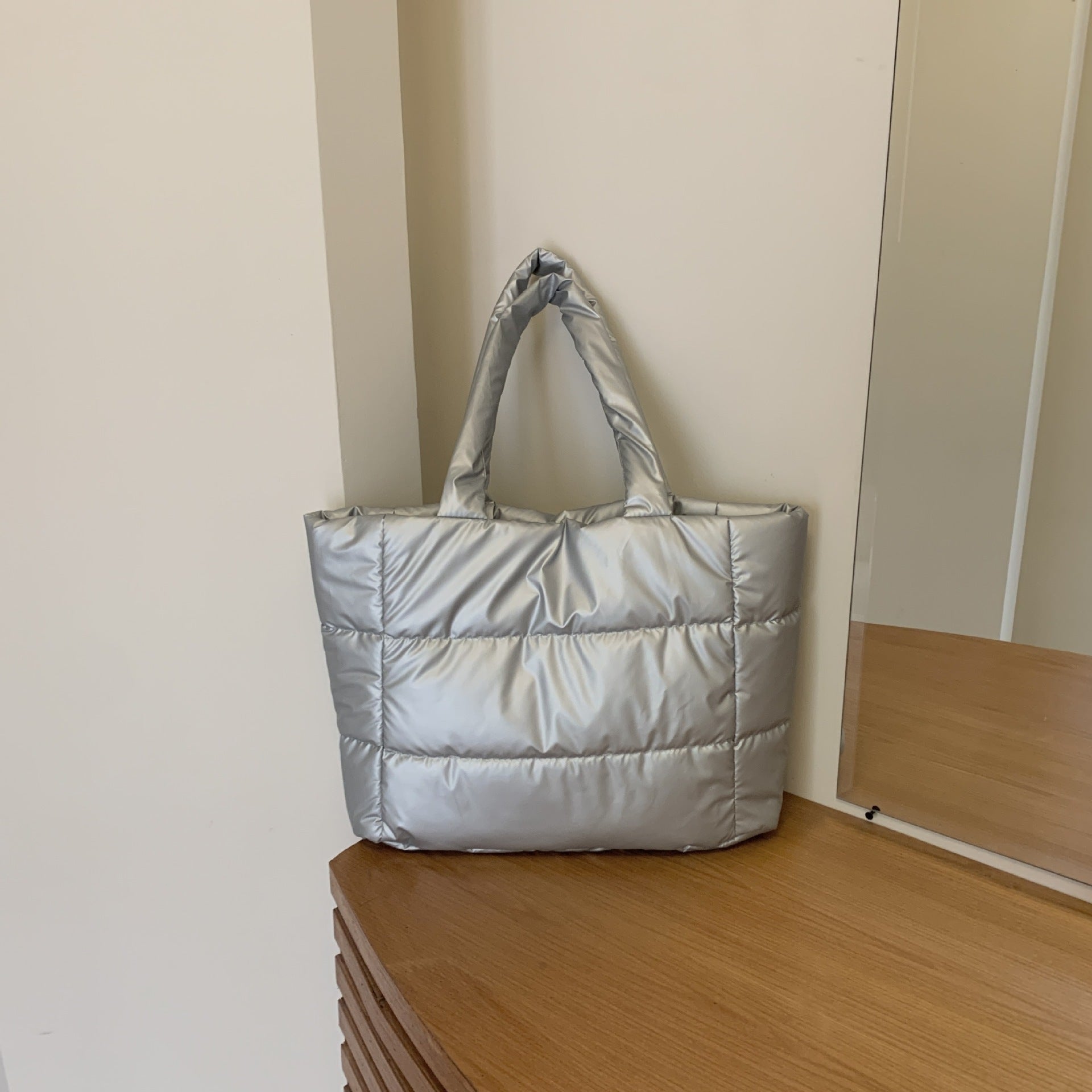 Soft Cotton-filled Tote Bag Portable Shoulder Limorista