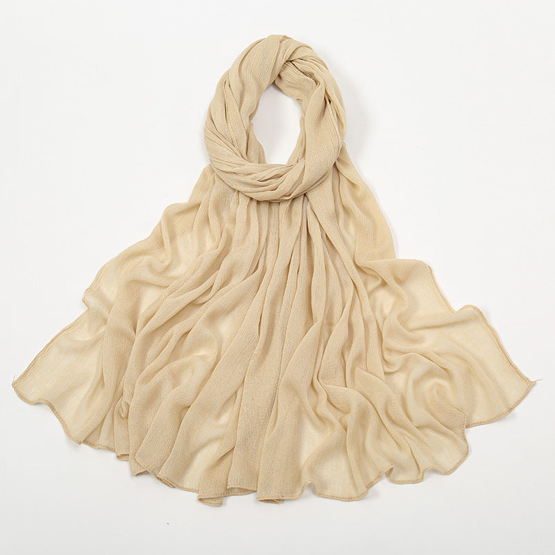 Curling Rayon Wrinkle Scarf Women&