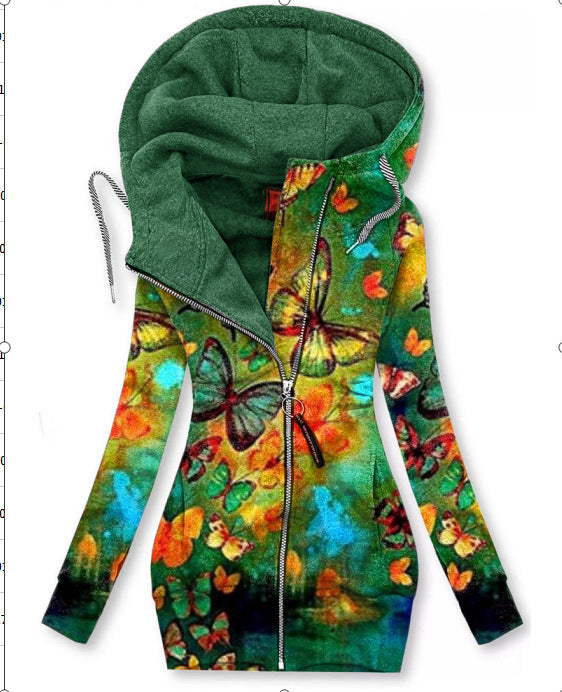 Slim-fit Long-sleeved Sweatshirt With Zipper Limorista