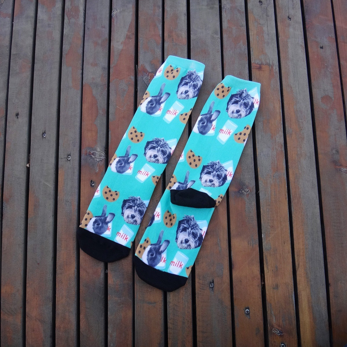 Cartoon Pet Head Face Socks Limorista