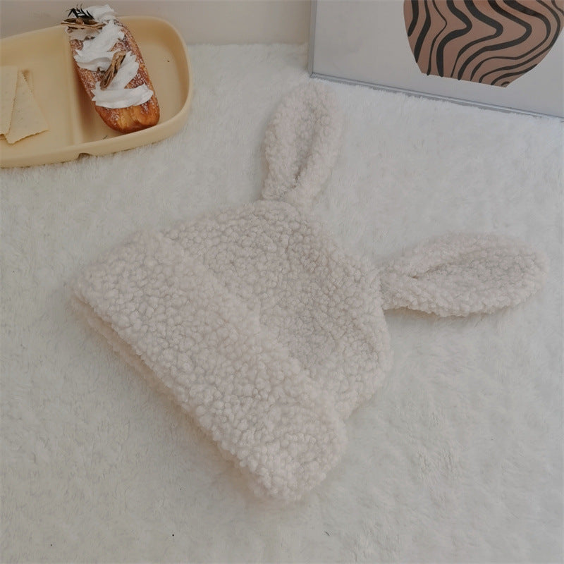 Cute Lambswool Plush Rabbit Ears Hat Limorista
