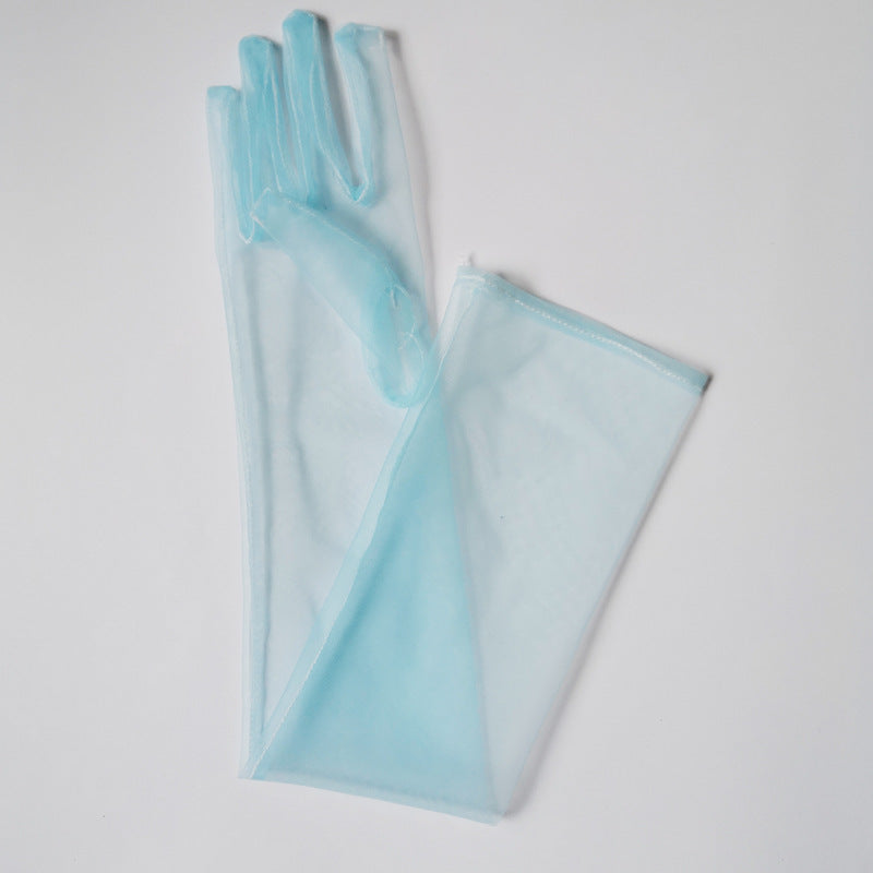Tulle Plain Bridal Wedding Dress Gloves Limorista