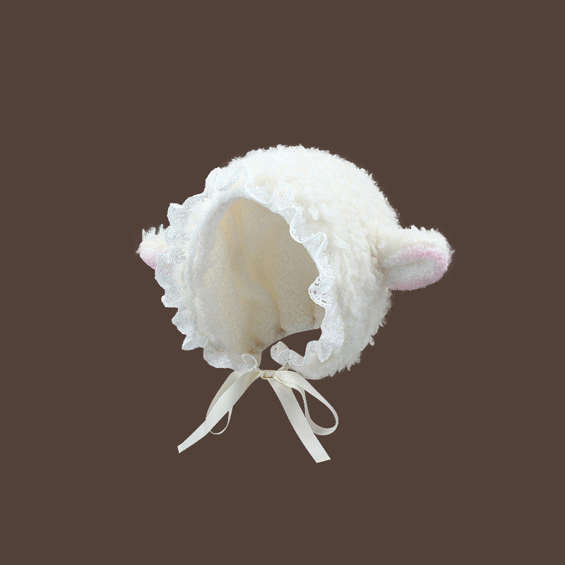 Female Fashion Warm Fleece Surface Ear Protection Overhead Hat Limorista