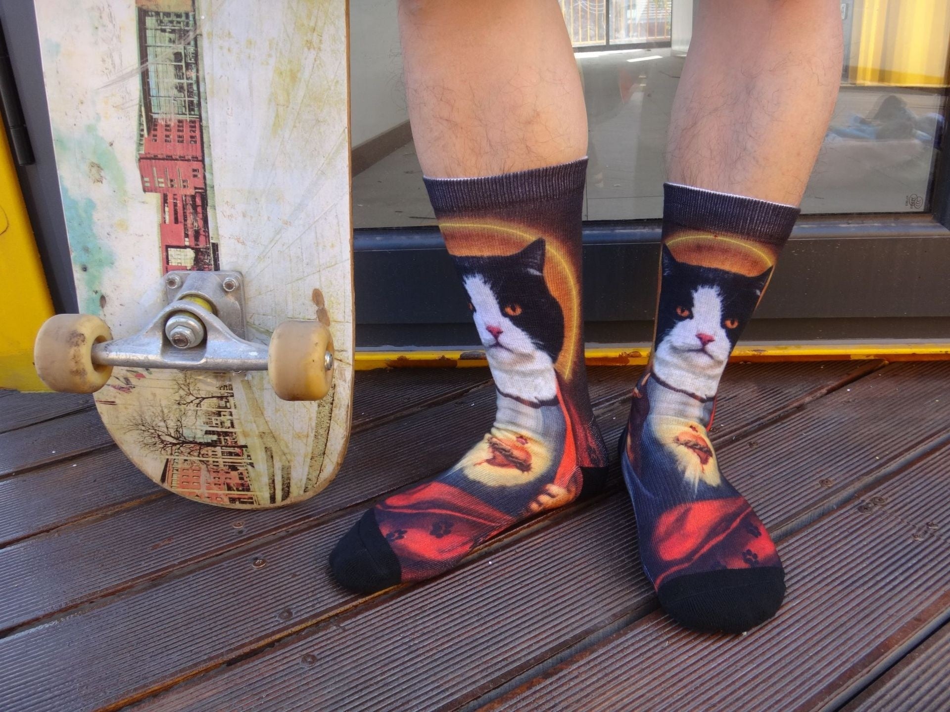 Cartoon Pet Head Face Socks Limorista