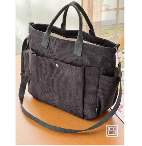Large Capacity Shoulder Canvas Bag, Commuting Hand Bag Limorista