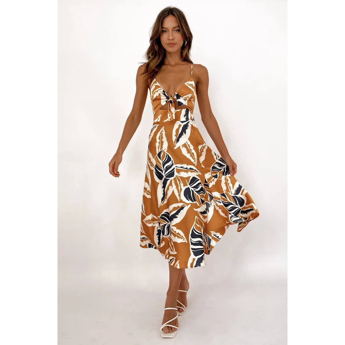 Sweet Tie-neck Sling Dress Women Limorista