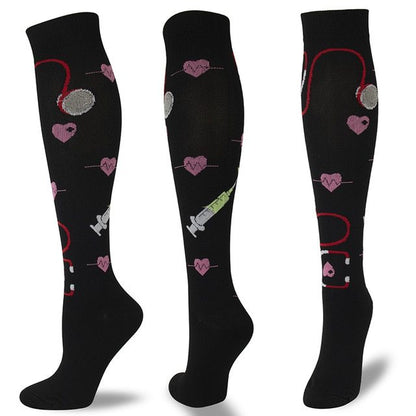 Ladies running stretch compression sports socks Limorista