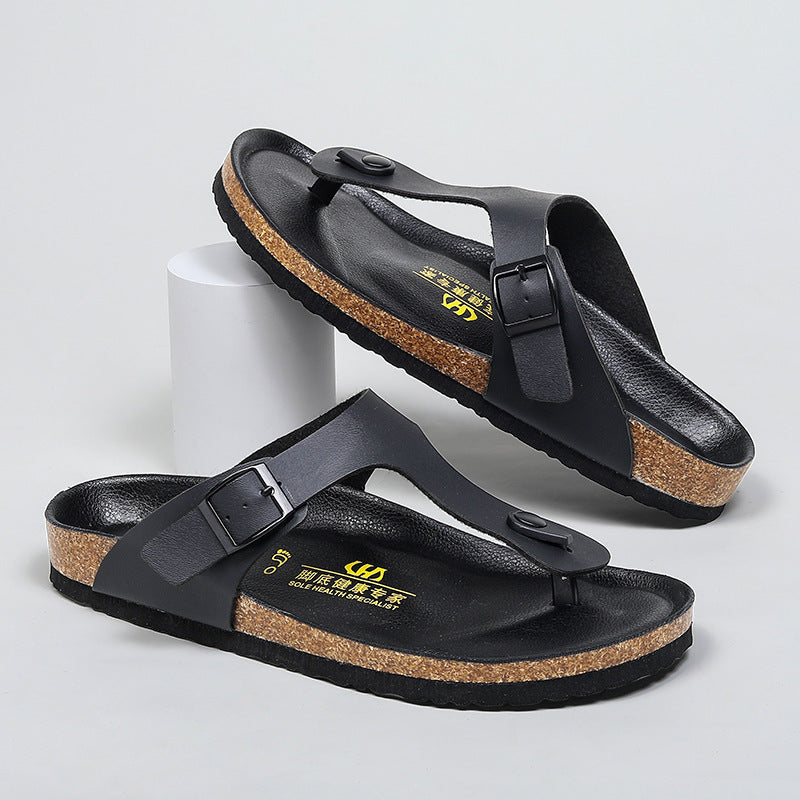 Same Cork Flip-flops Plus Size Outer Wear Limorista