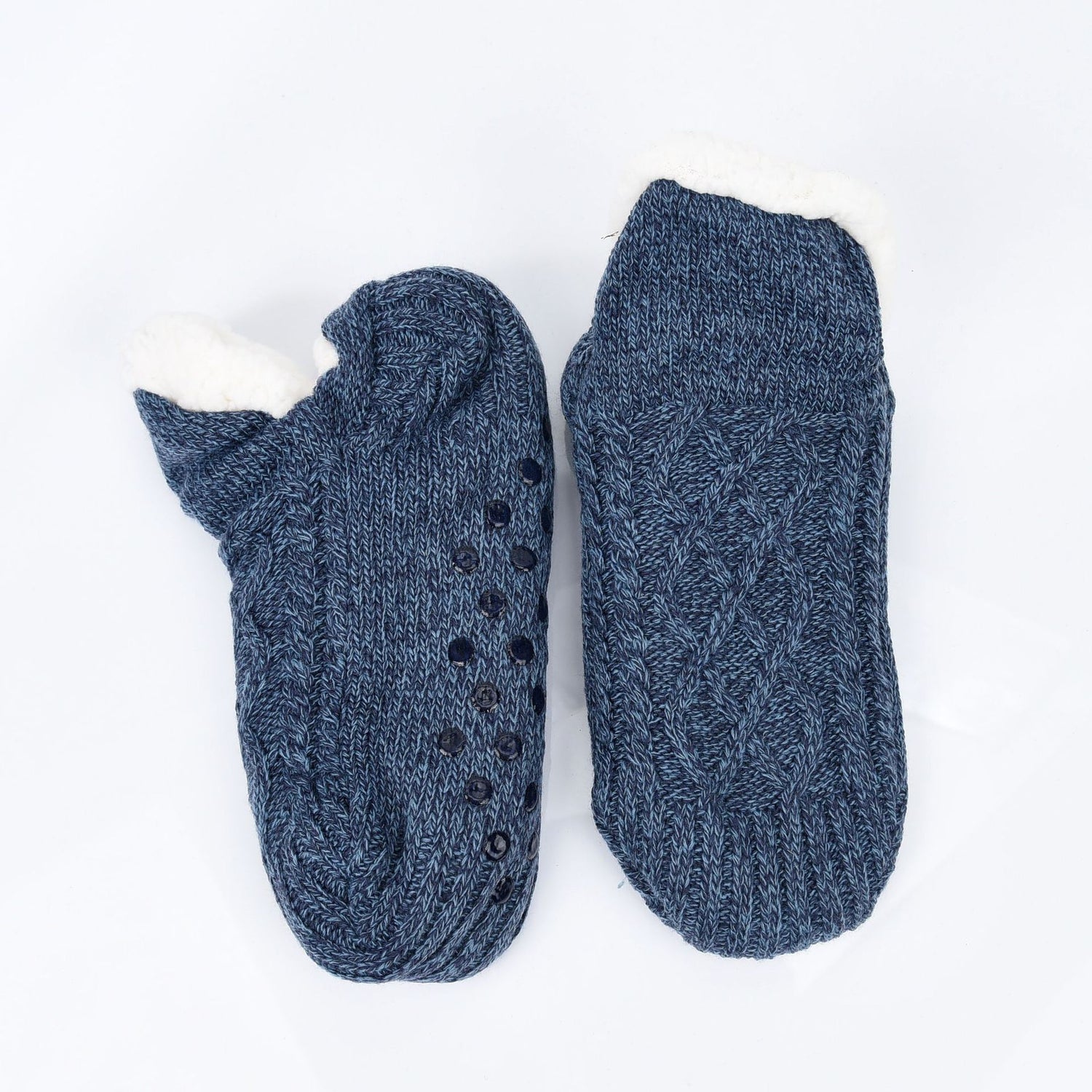 In Winter Add Fleece And Thicken Warm Slippers And Socks Limorista