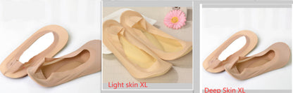 3D Arch Foot Massage Health Care Women Summer Socks Ice Silk Socks Shallow Mouth Silica Gel Invisible Slippers Feet Care Limorista