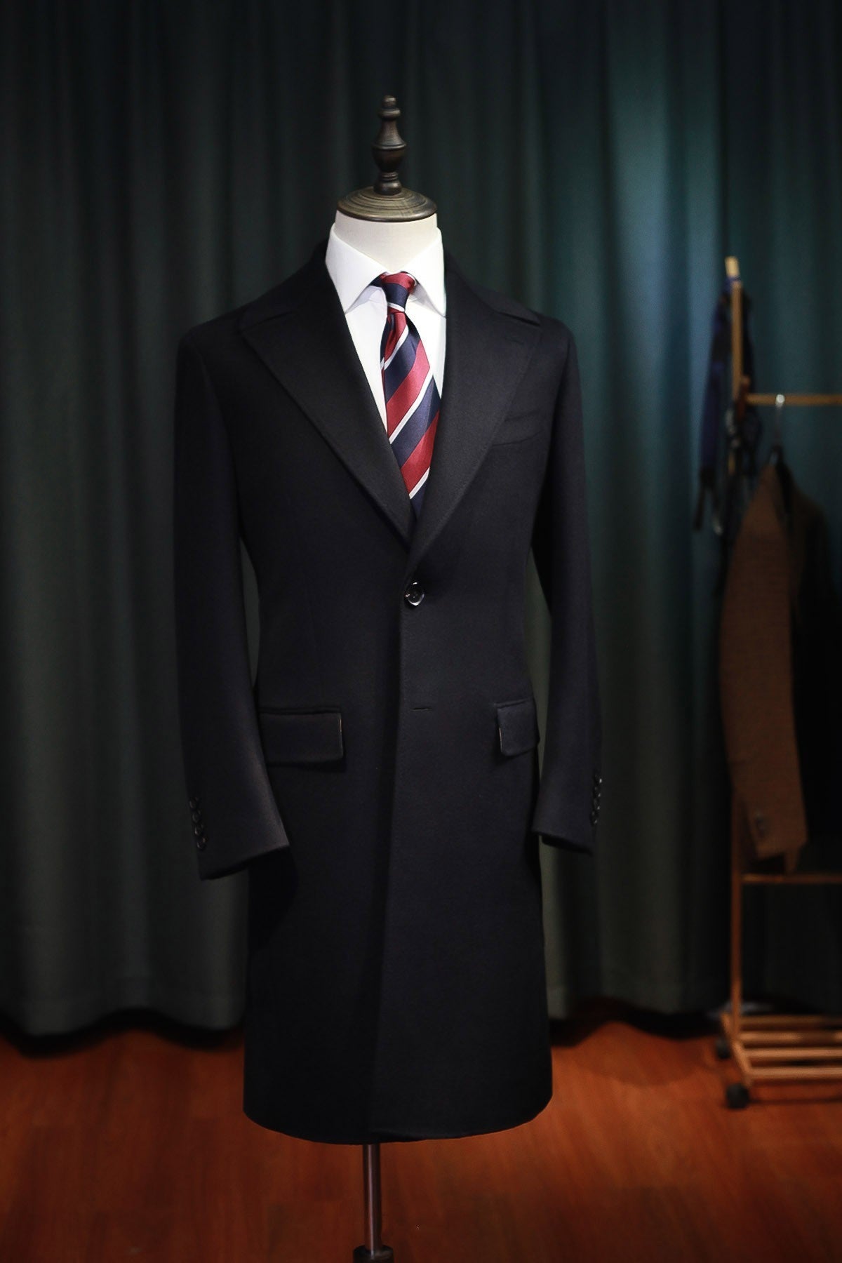 Padded Wool Polo Coat In Winter Limorista