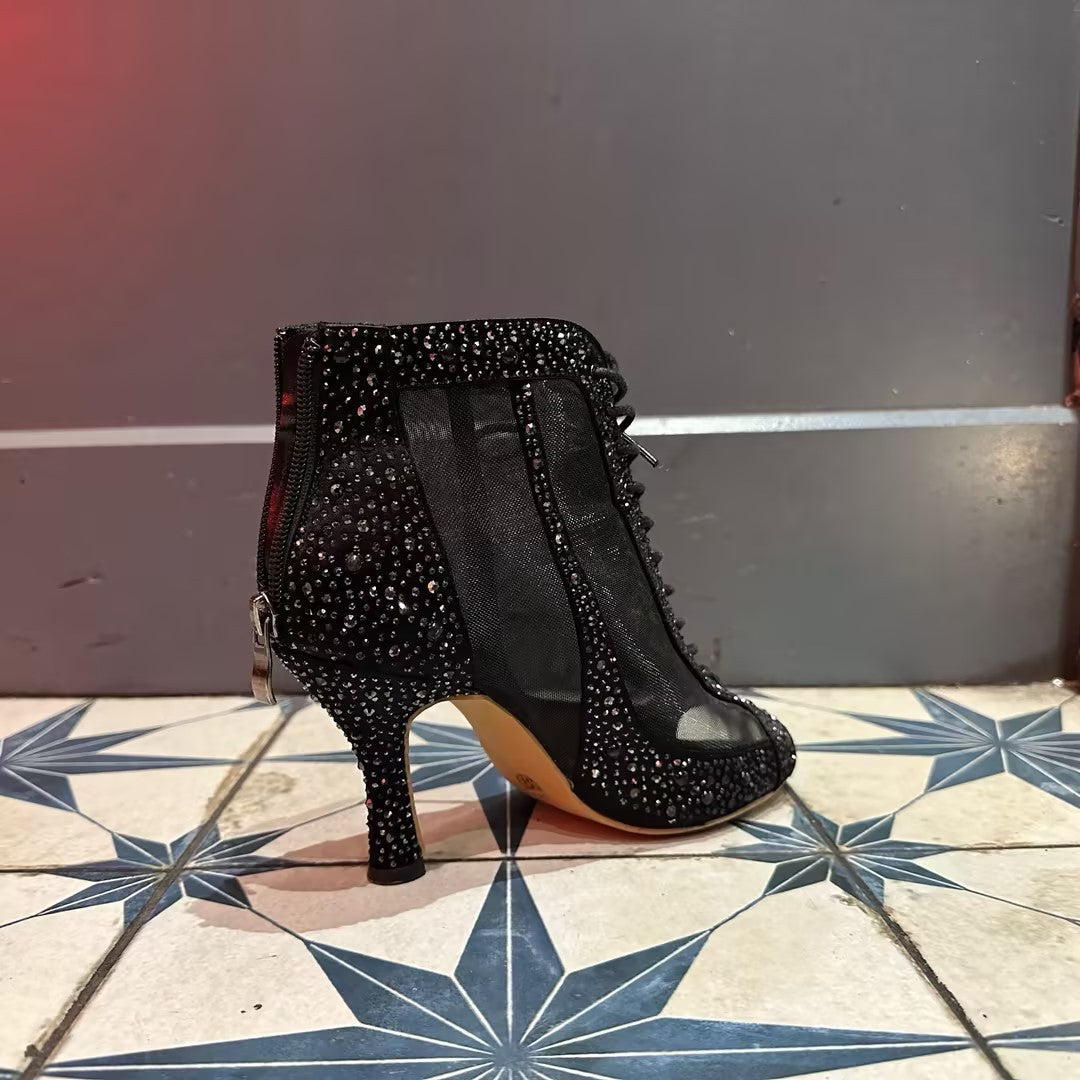 Rhinestone Latin Dance Shoes Adult Women&