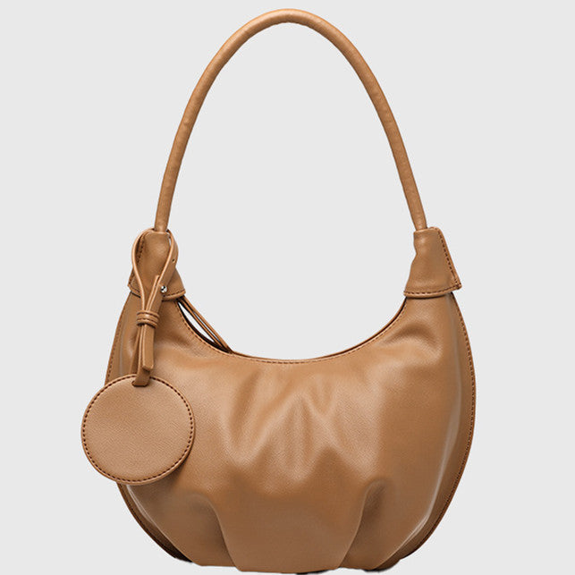 Portable Underarm Bag Leisure Soft Leather Versatile Shoulder Dumpling Bag Limorista