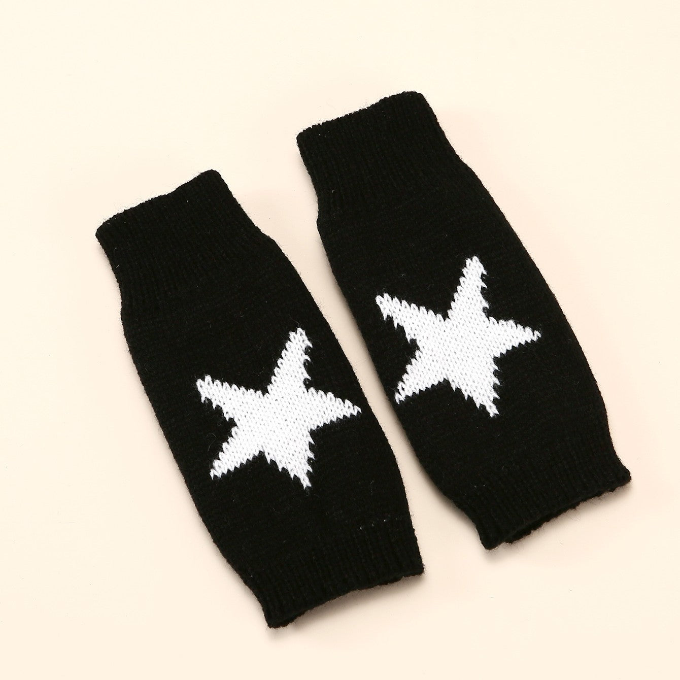 Autumn And Winter Acrylic Wool Five-pointed Star Gloves Warm Oversleeve Limorista