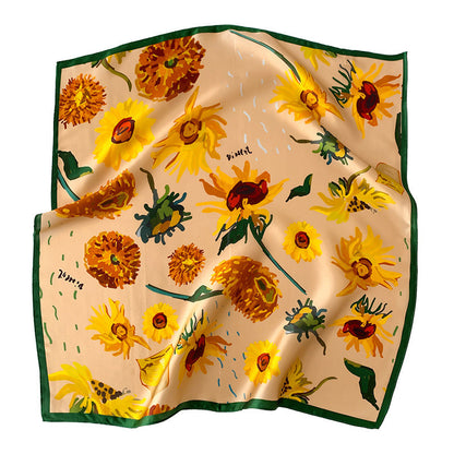 Fashion Lady Sunflower Vintage Scarf Limorista
