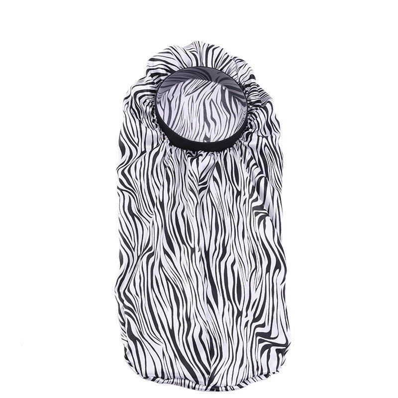 Popular Stretch Headband Satin Night Cap, Hair Care Long Barrel Cap, Perm Hat Limorista