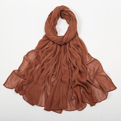 Curling Rayon Wrinkle Scarf Women&