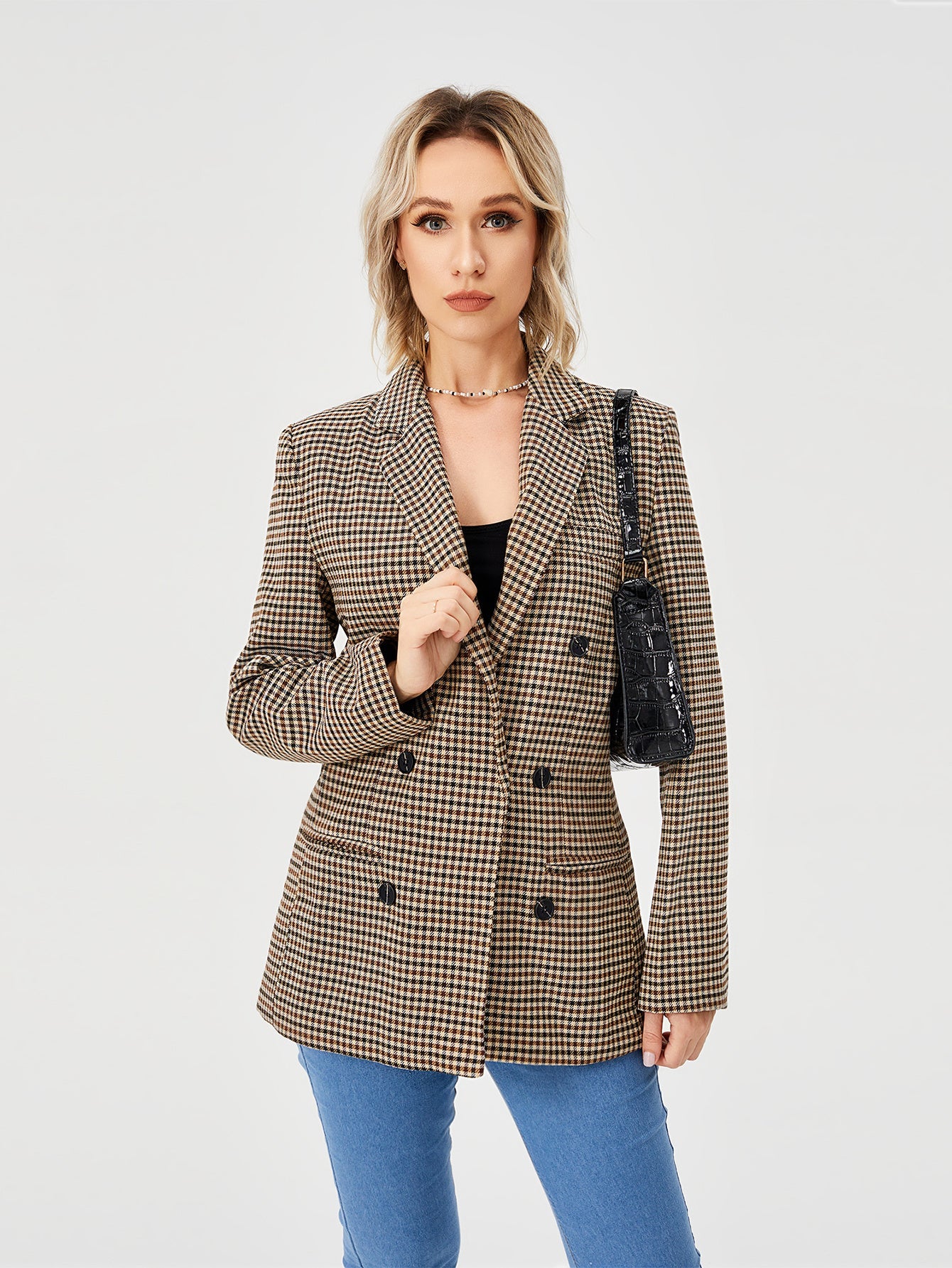 Womens Casual Blazer Jacket  Long Sleeve Work 0ffice Blazer Lapel  Jacket Limorista