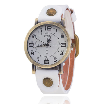Belt Retro Neutral Watch European And American Digital Women&