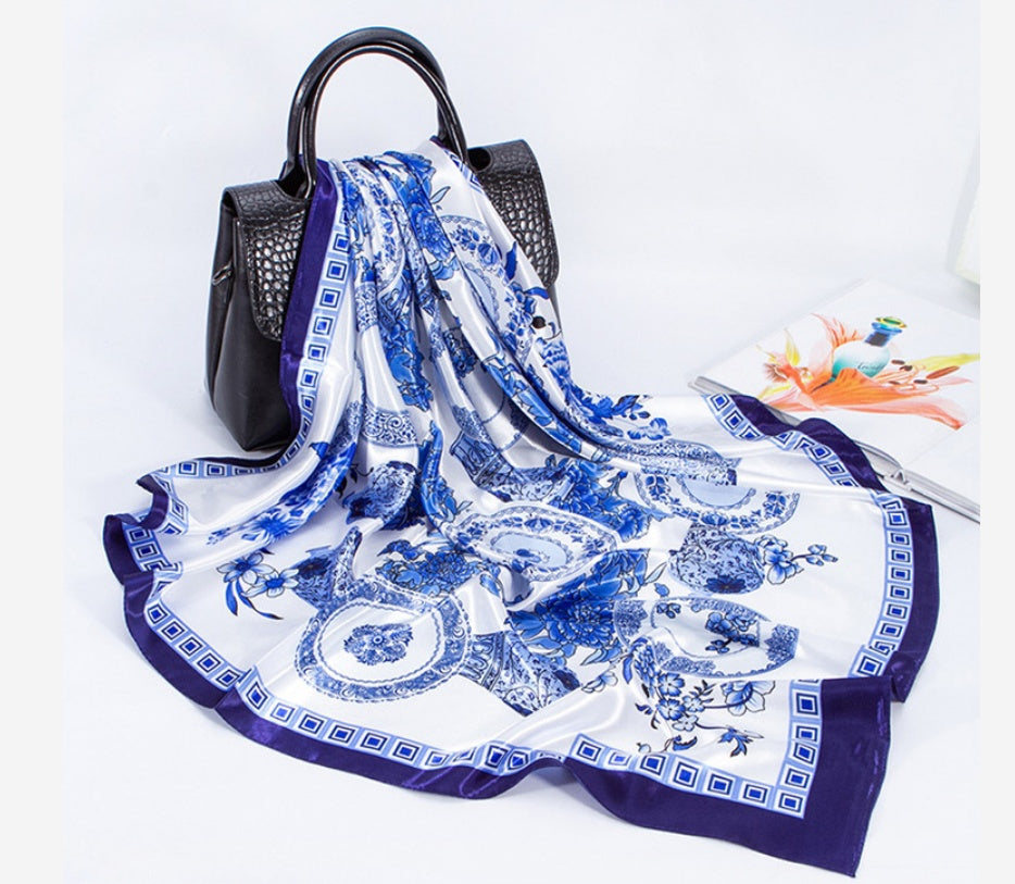 Digital Printed Square Silk Scarf Limorista