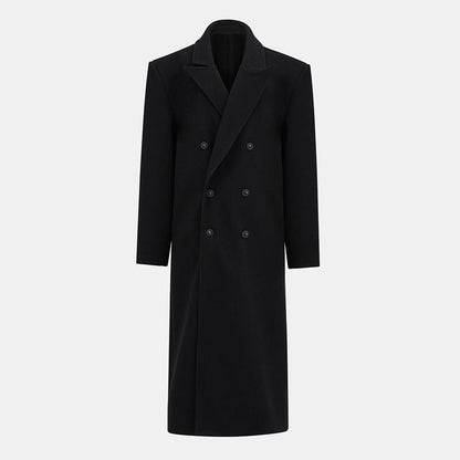 Autumn And Winter Temperament Commute Suit Collar Long Woolen Coat Limorista