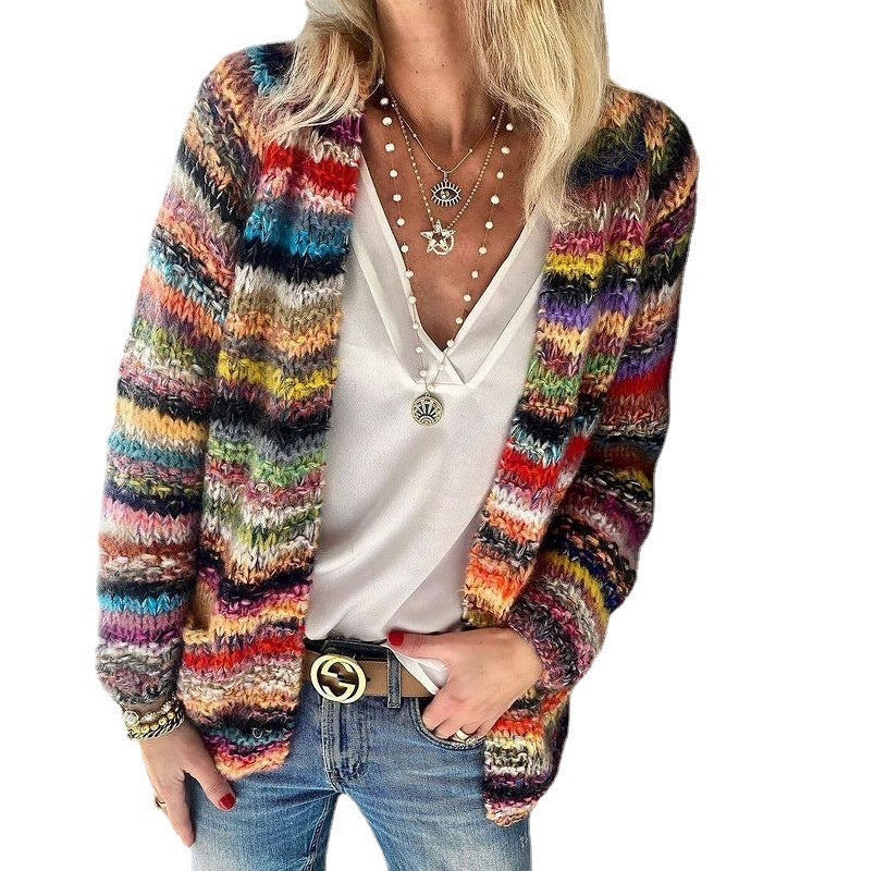 Limorista - Sweater Knitted Cardigan Thin Coat Loose Coat Women