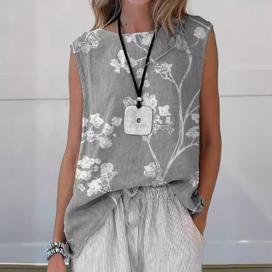 Vest Round Neck Women&