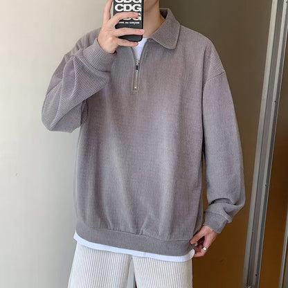 British Solid Color Hoodie Men Limorista