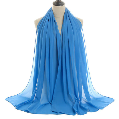 70x180cmMonochrome Pearl Chiffon Hijab Scarf Limorista