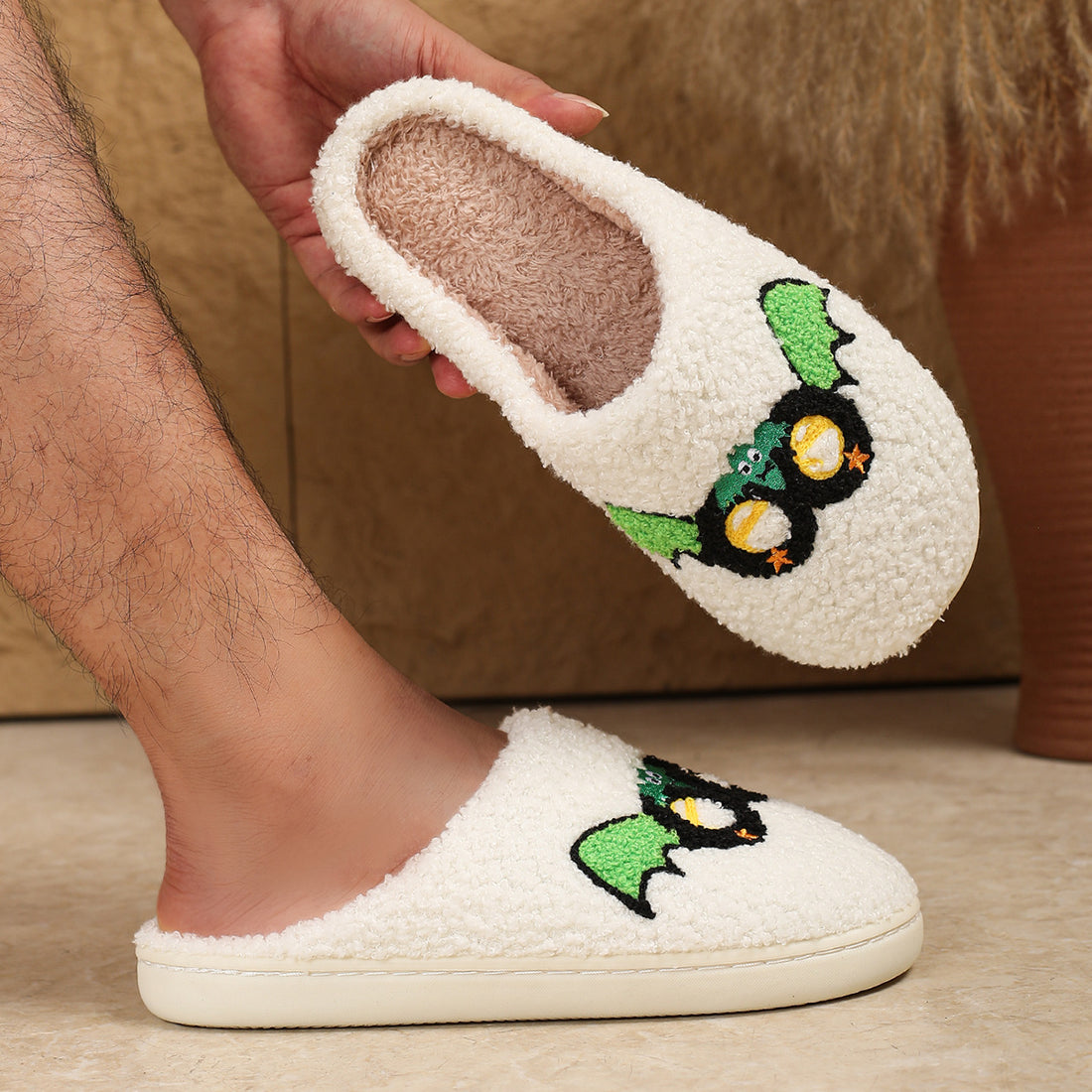 Halloween Warm Indoor Non Slip Cotton Slippers Limorista