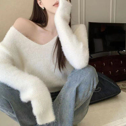 Imitation Marten Knitted Women&