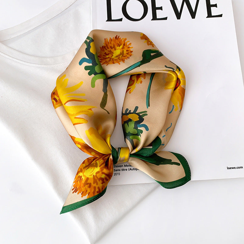Fashion Lady Sunflower Vintage Scarf Limorista