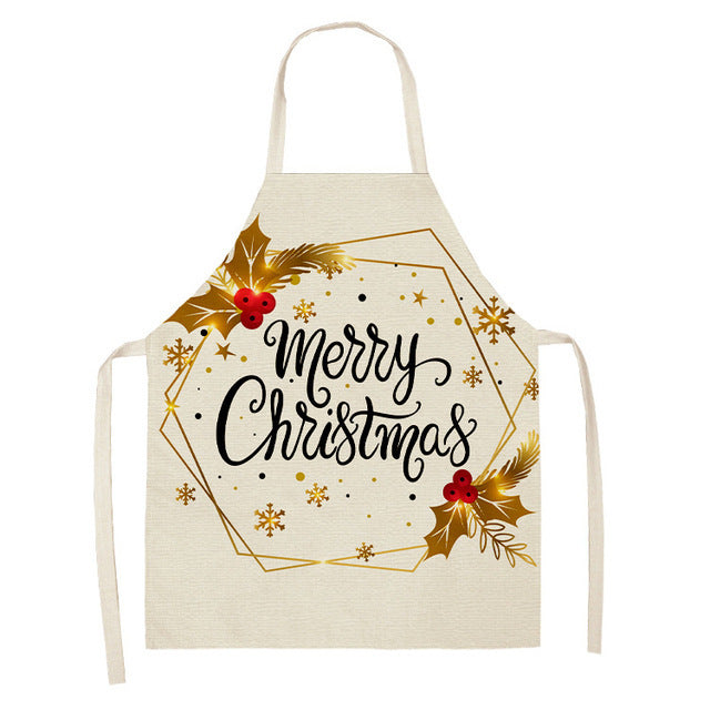 Christmas Series Cotton And Linen Apron Limorista