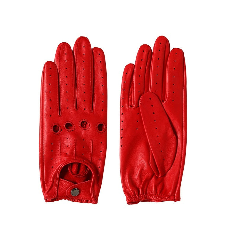 Breathable Single Layer Authentic Leather Sheepskin Fitness Gloves Limorista