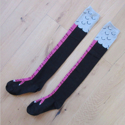 Spring And Autumn Knee Socks Funny Chicken Socks Limorista