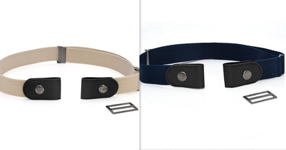 New Slim Elastic Invisible Belt Simple Lazy Belt Fat Elastic Leather Limorista