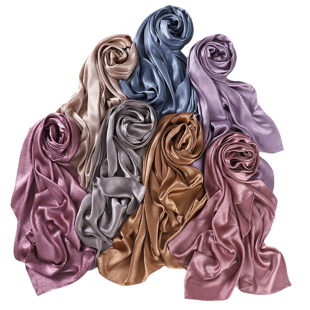 New Silk-like Silky Satin Scarf Limorista