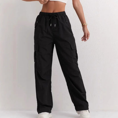 High Waist Drooping Quick-drying Leisure Wide Leg Track Pants Limorista