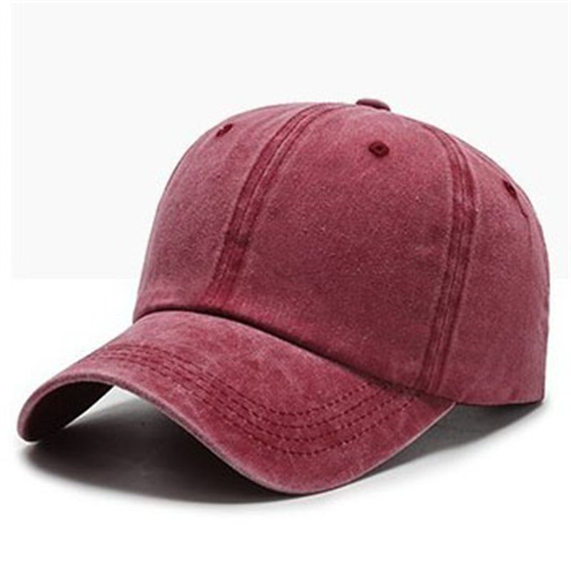 Washed Solid Color Light Board Baseball Cap For Women Limorista