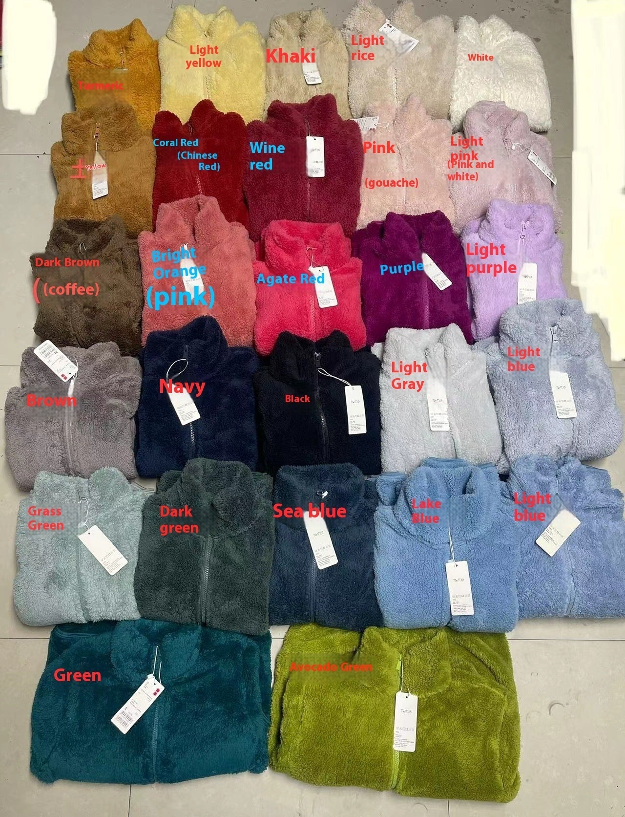 Coral Fleece Cardigan Stand Collar Jacket Warm Coat Limorista