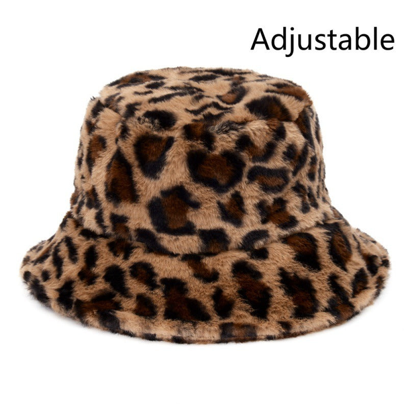 Cow Pattern Female Print Korean Fashion Plush Hat Limorista