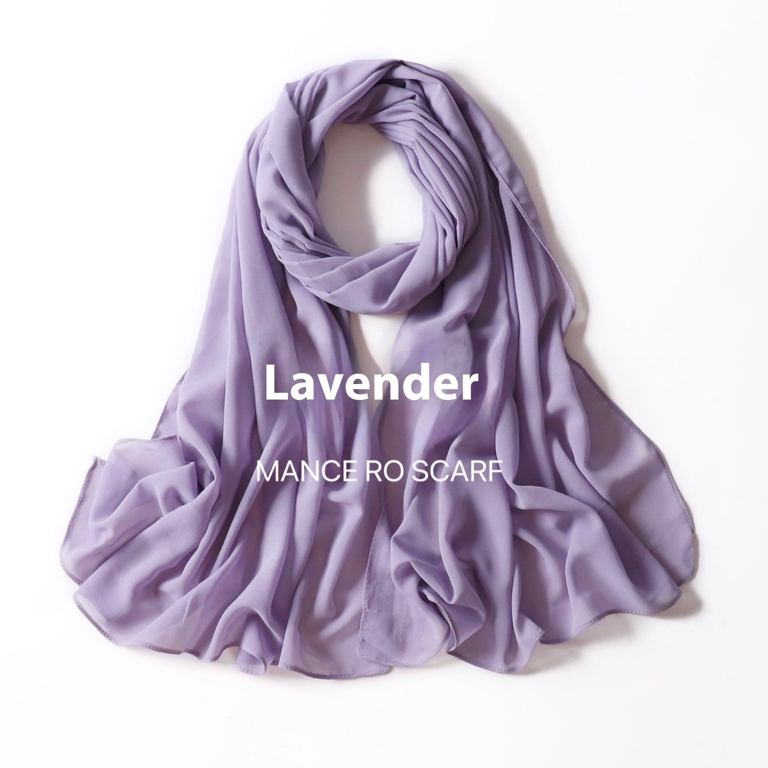 Pure Color Pearl Chiffon Scarf Headcloth Veil Chiffon Scarf Limorista