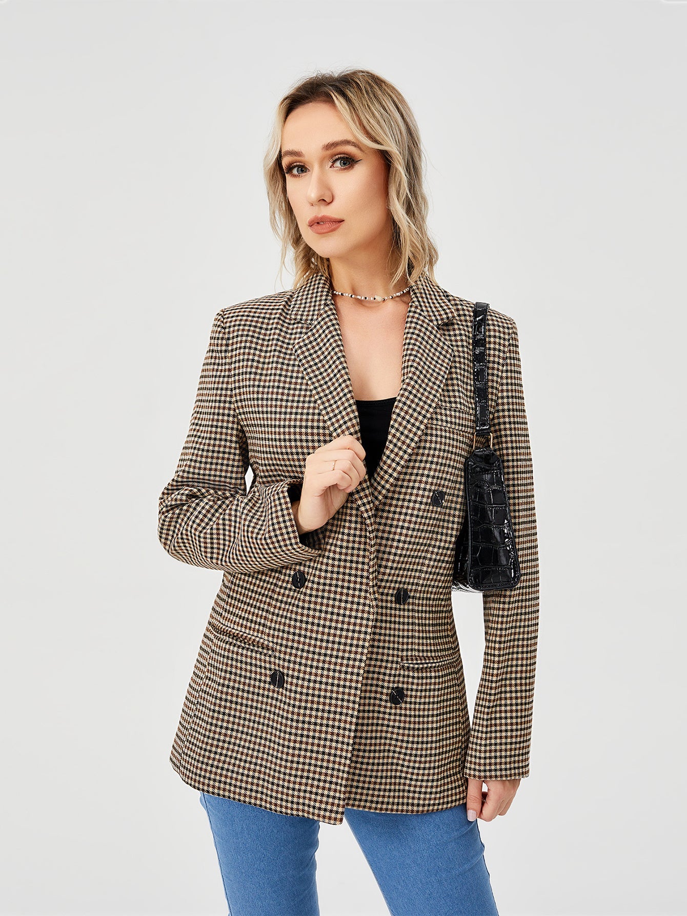 Womens Casual Blazer Jacket  Long Sleeve Work 0ffice Blazer Lapel  Jacket Limorista