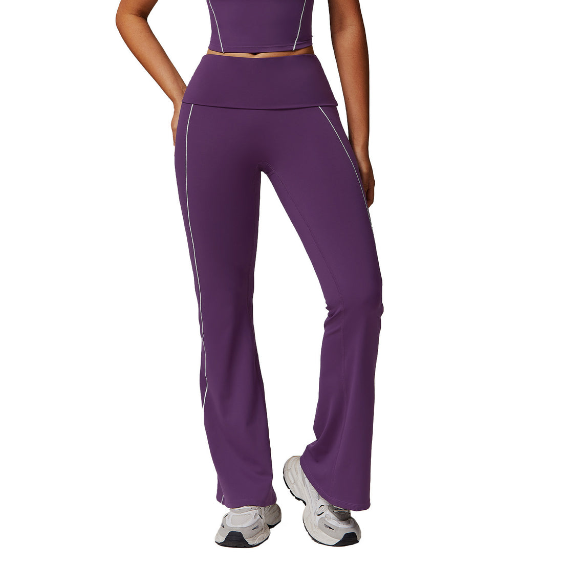 High Waist Nude Feel Yoga Pants Sports Fitness Wide-leg Casual Pants Limorista