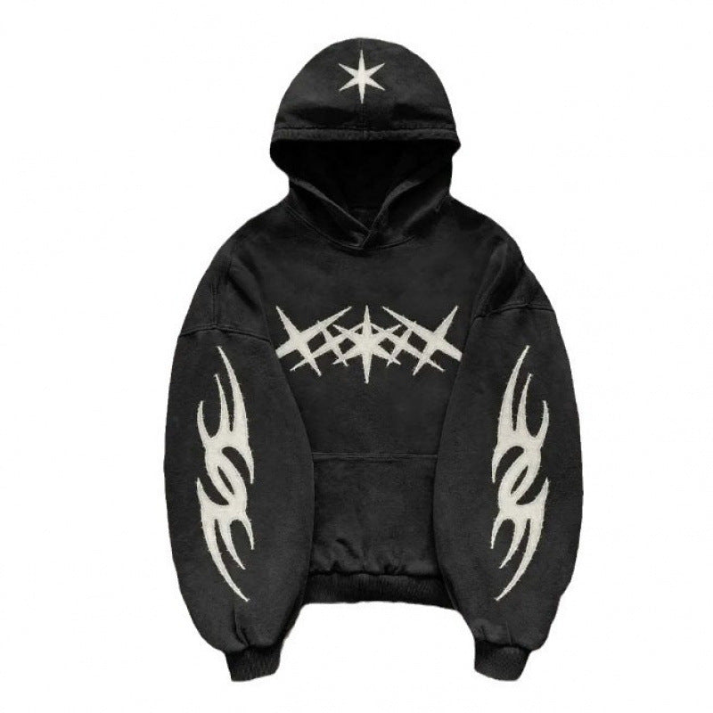 Fashionable Autumn Printed Pullover Hoodie Limorista